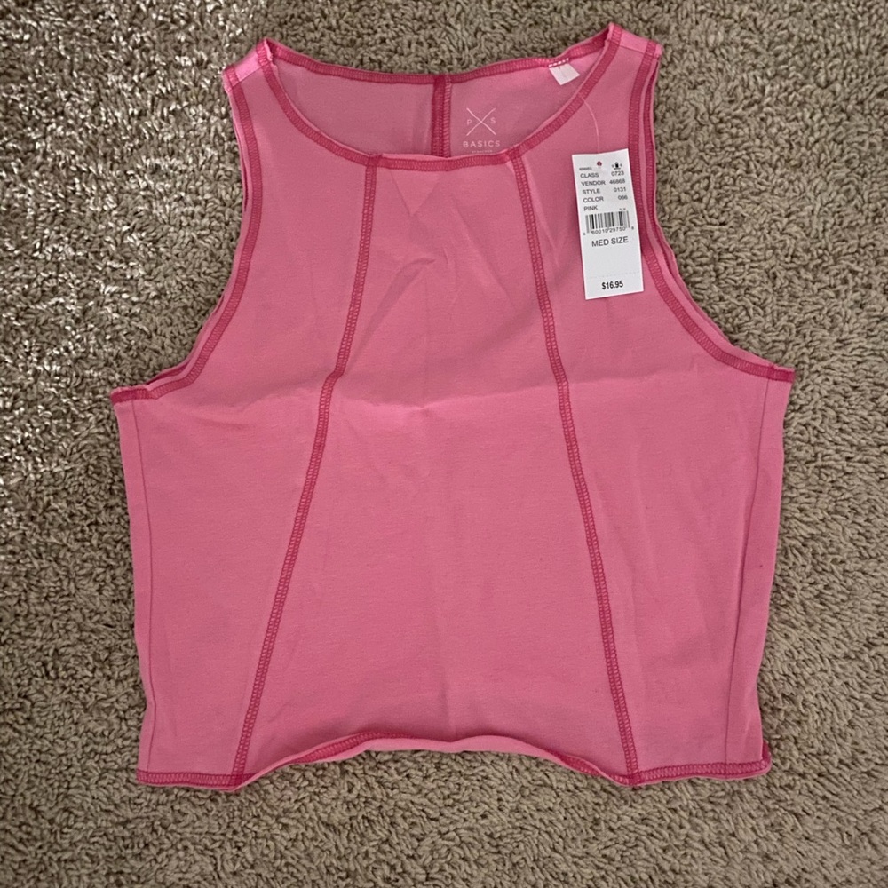 Pacsun stitched cropped tank top